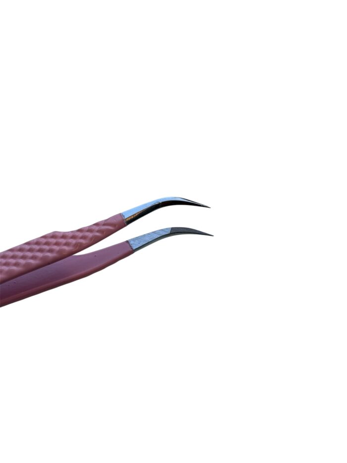 Fibre tip curved fine point tweezers - Image 2